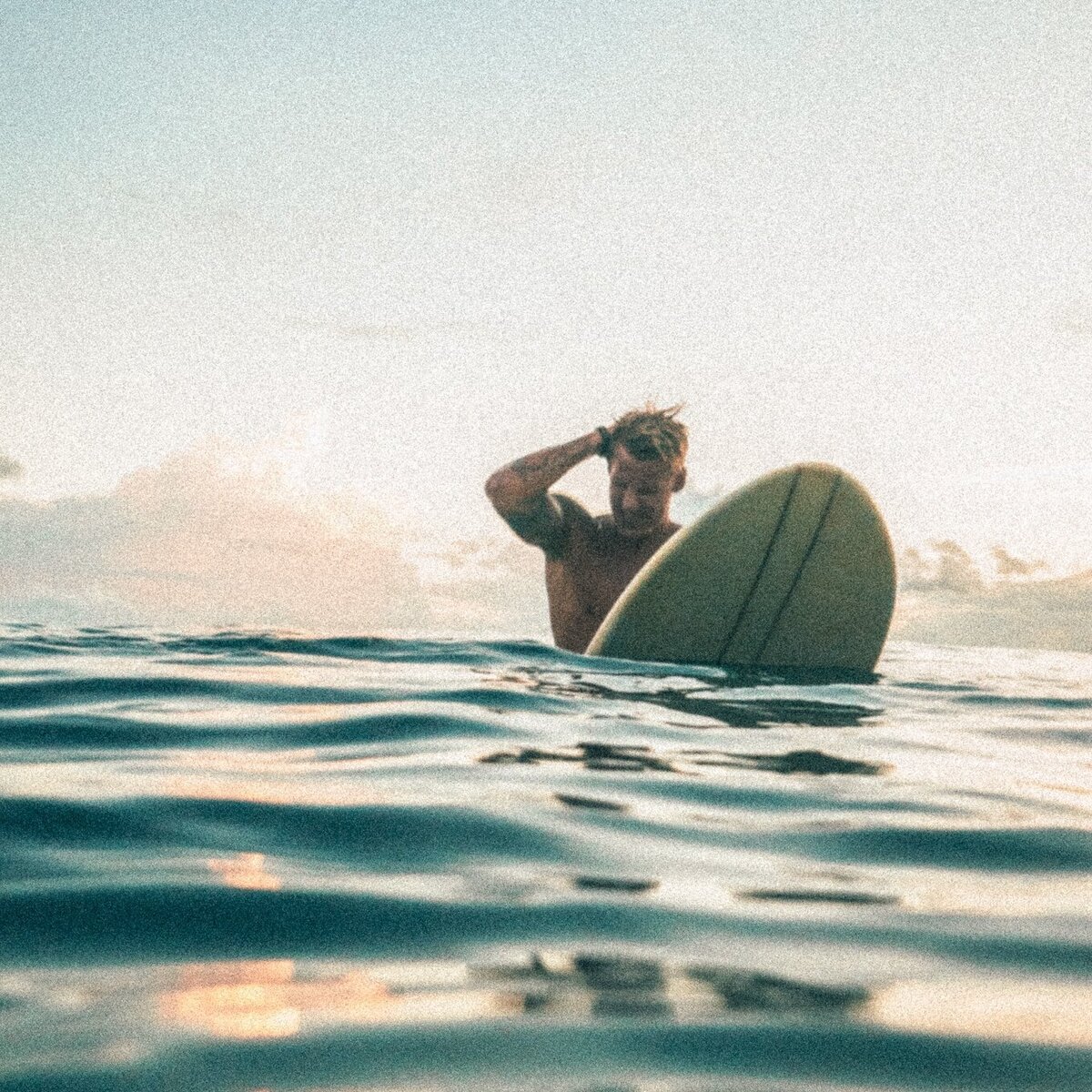 surfer in the sea