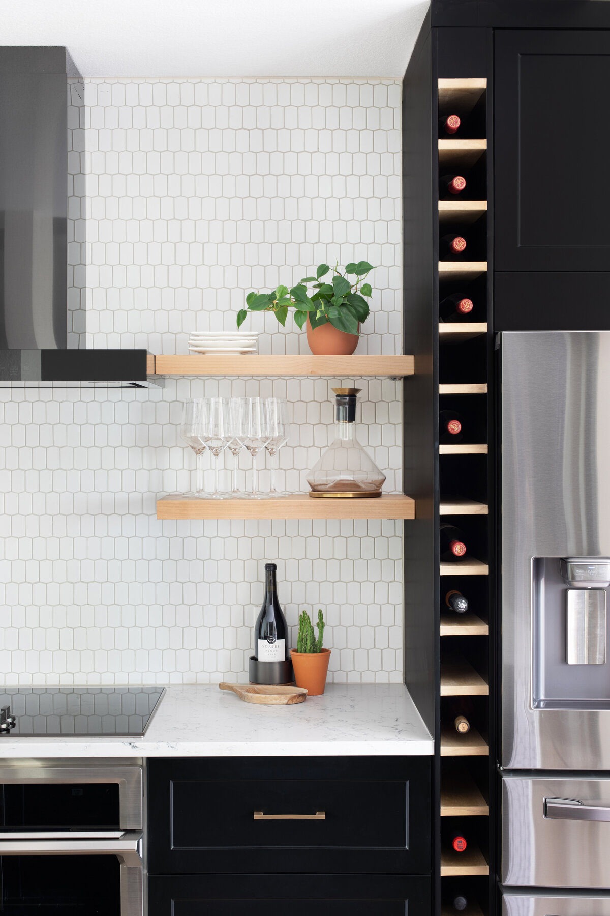 hello-home-austin-modern-black-and-white-kichen-remodel-wine-storage-open-shelves-black-cabinets-2