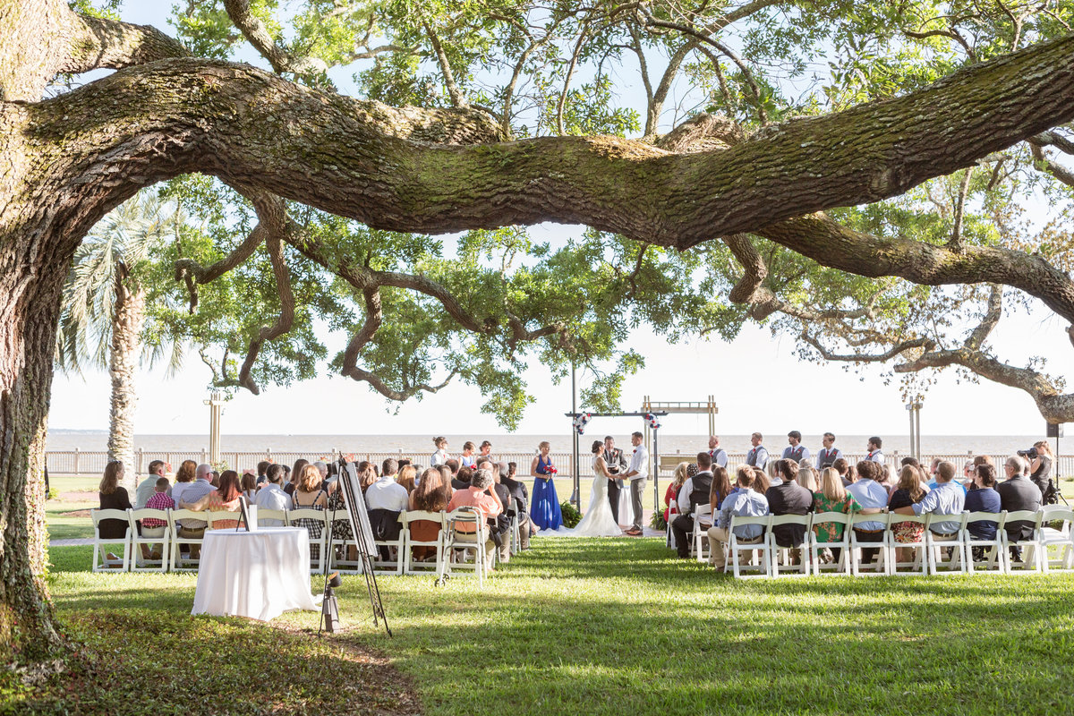 Kristen & Tony Miller's wedding ceremony at The Grand Hotel in Point Clear, Alabama.