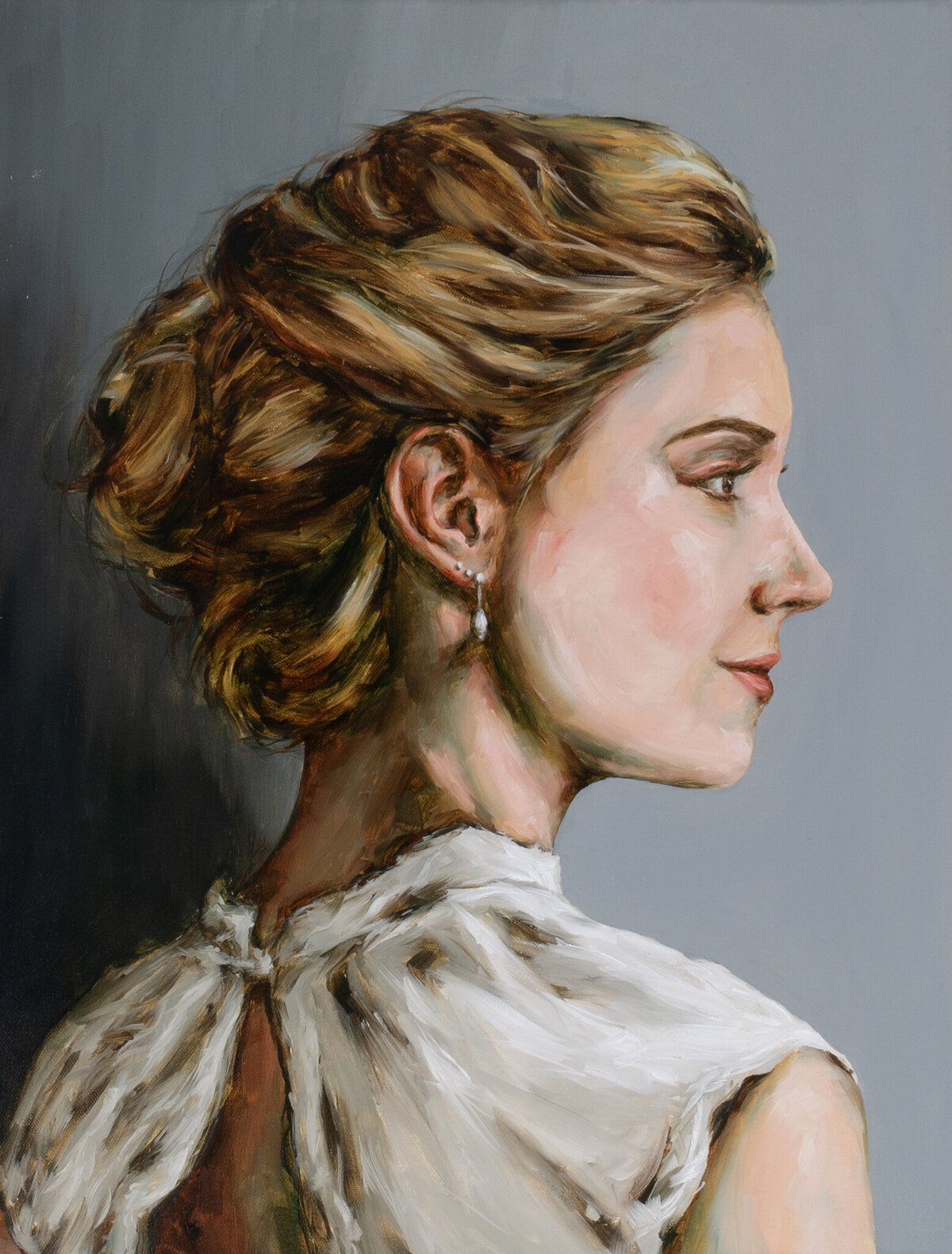 Carly's Luxury Bridal Portrait Painted in New York