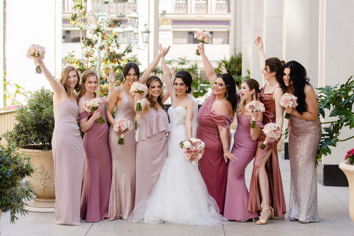 bride-and-bridesmaids-westgate-hotel-wedding-photo