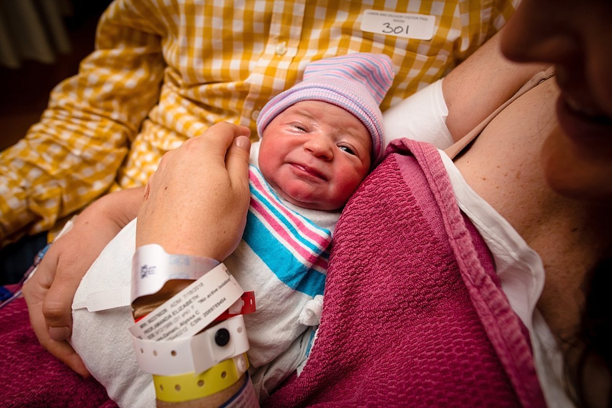Birth photography at Kennestone Hospital in Marietta GA by Atlanta birth photographer Amber Watson