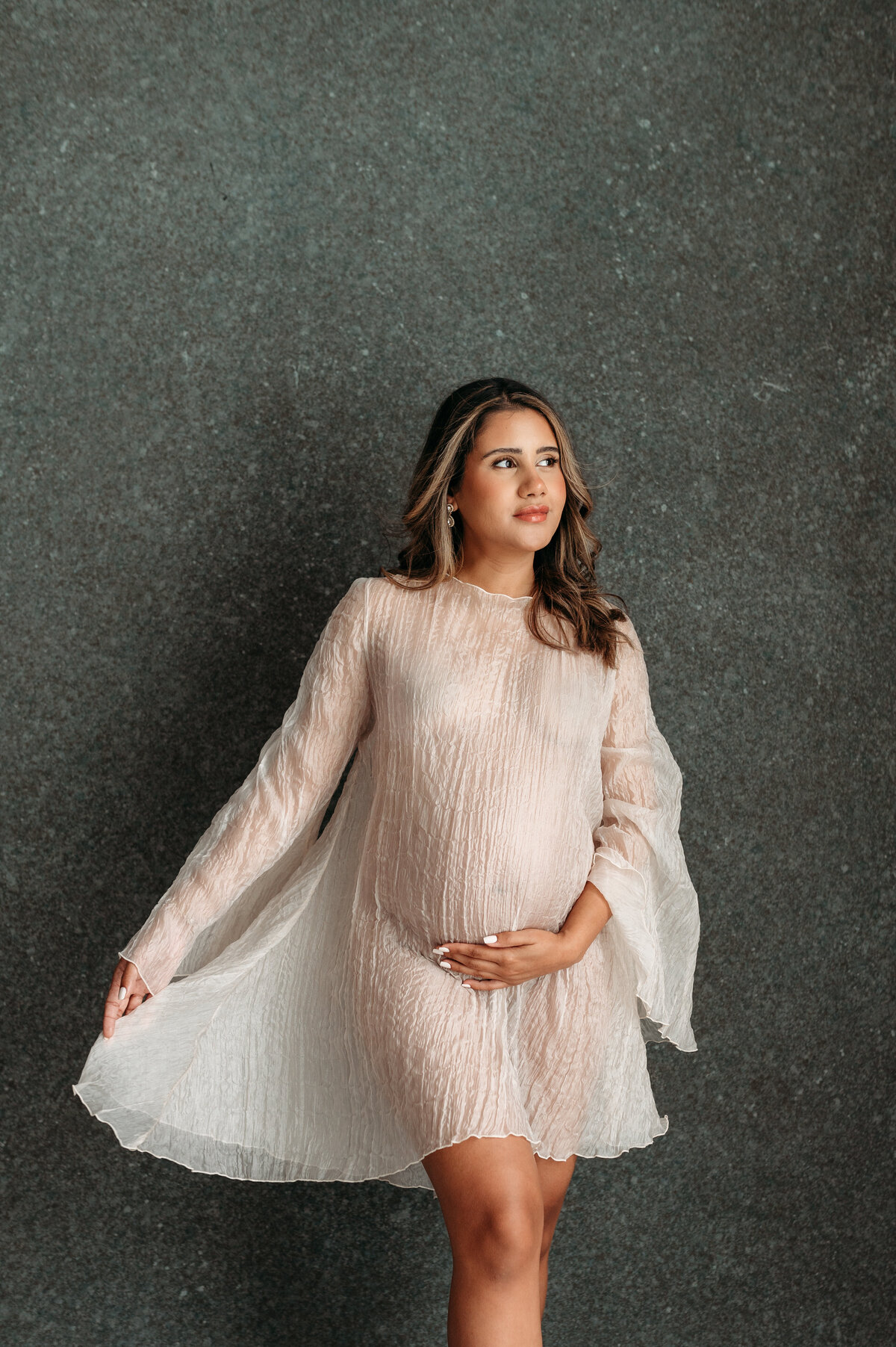 Valentina's Studio Maternity Session in Atlanta