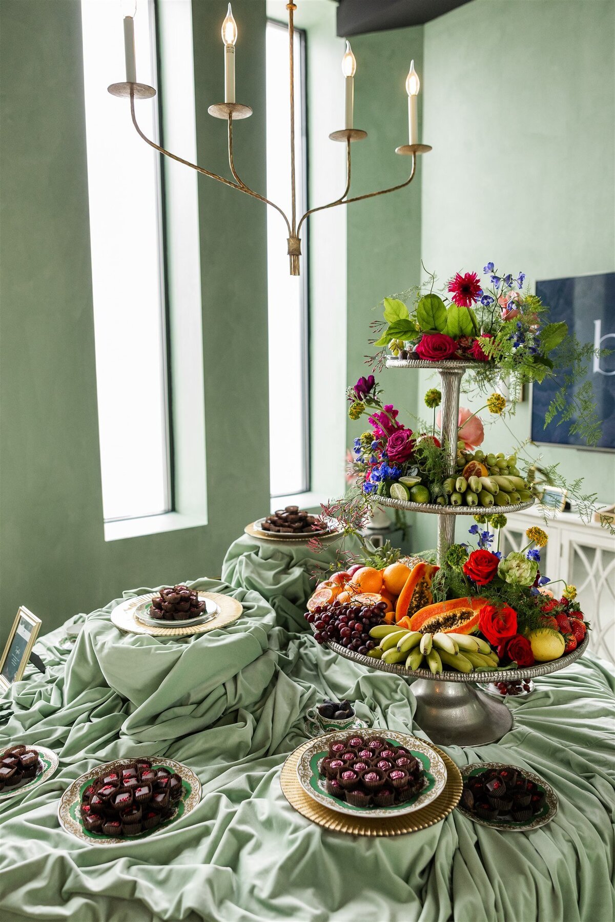 Dedicated truffle display room featuring elegant glass cases filled with assorted truffles, ambient lighting, and refined decor that highlights the luxury and exclusivity of the space
