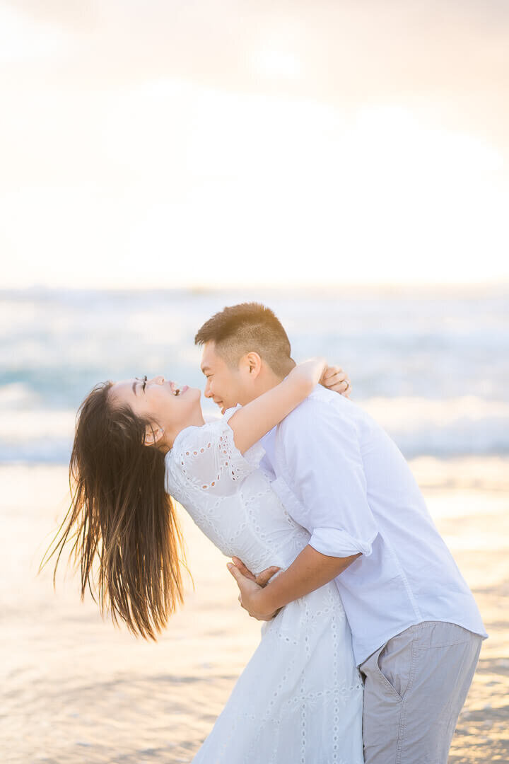 the spit gold coast sunrise engagement photoshoot