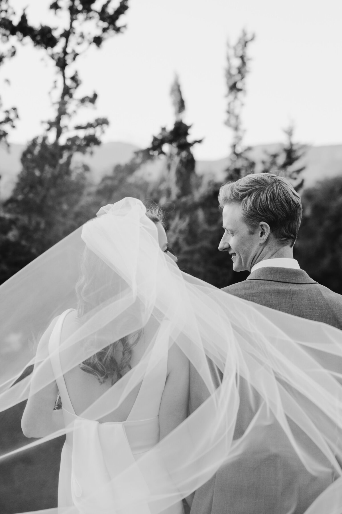 classic bride and groom portraits