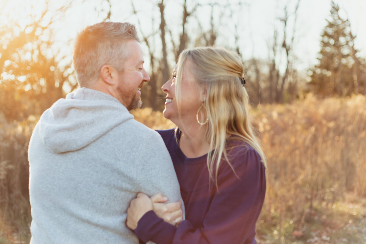 Golden hour, intimate capture with sunflare.