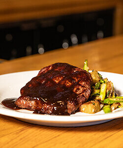 Rib Eye Steak at the Stanwood Grill Restaurant