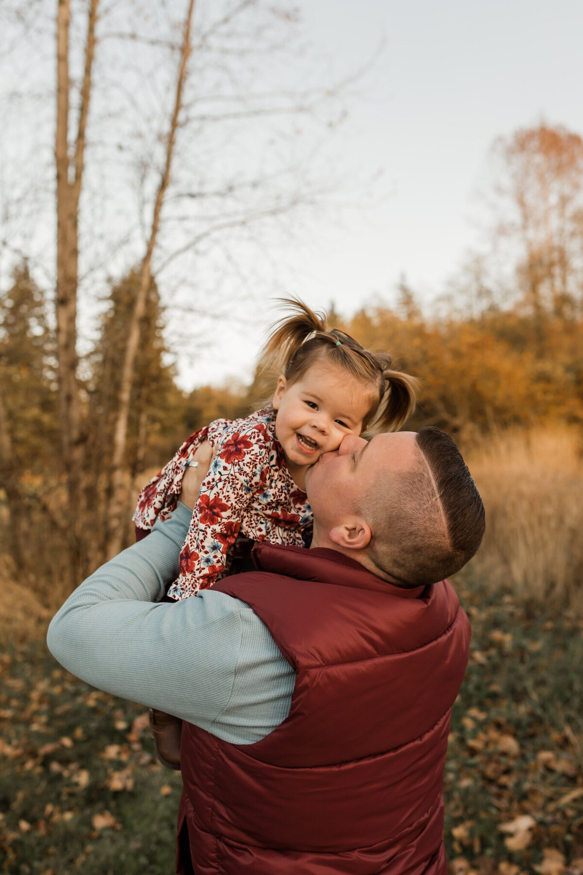 dad and daughter session in Langley, BC