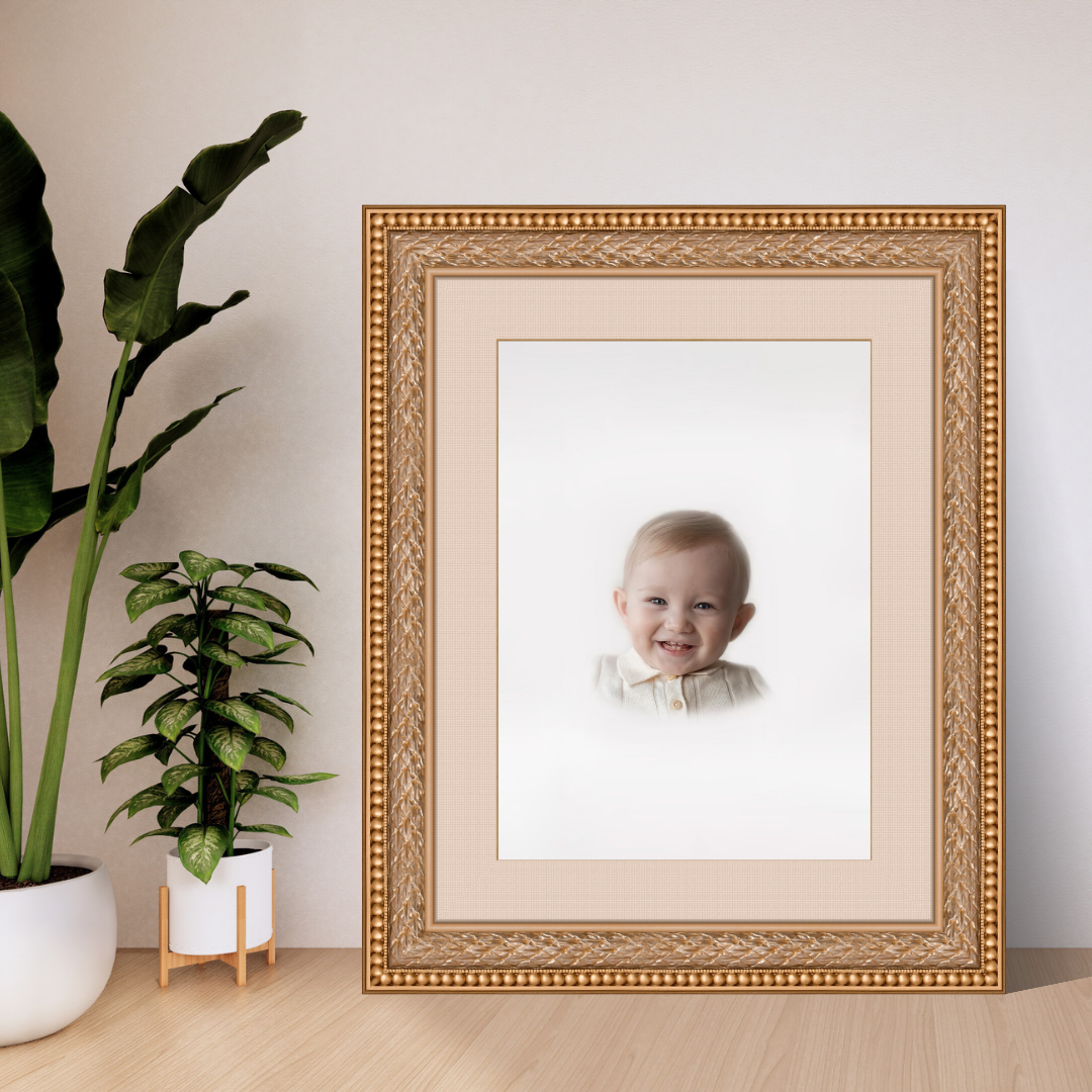 Brown Green Photo Frame Display Mockup Instagram Post