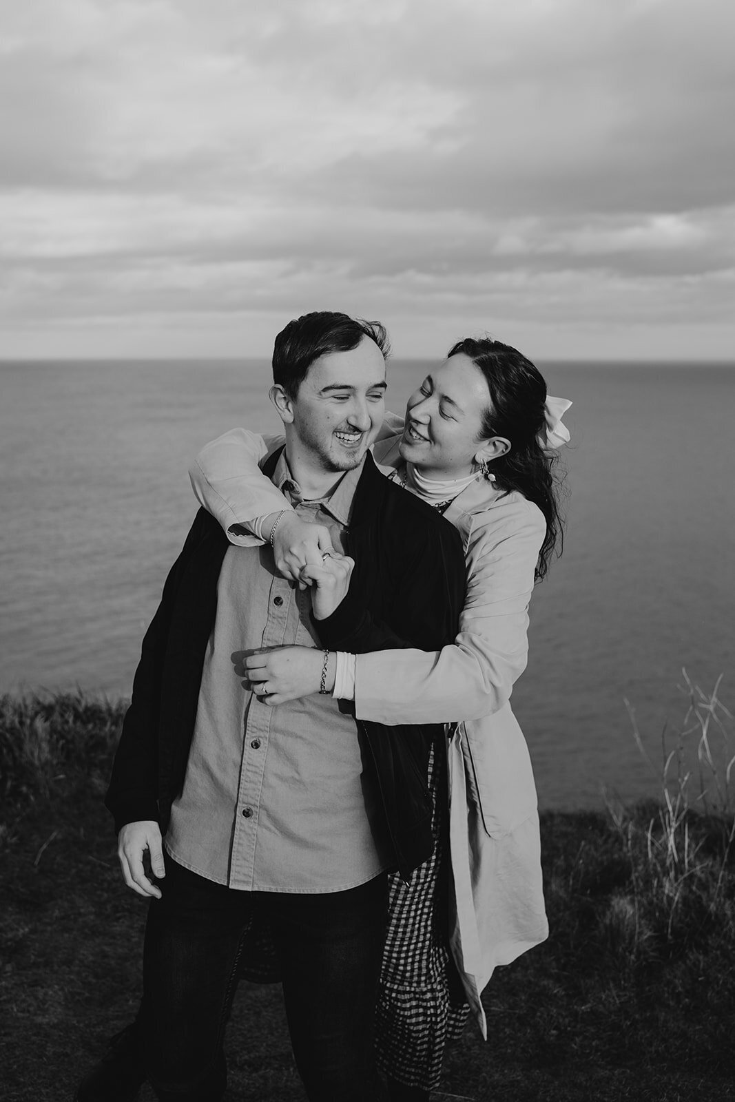 Aberdeenshire Engagement and Couple Photo Session at Dunnottar Castle-22