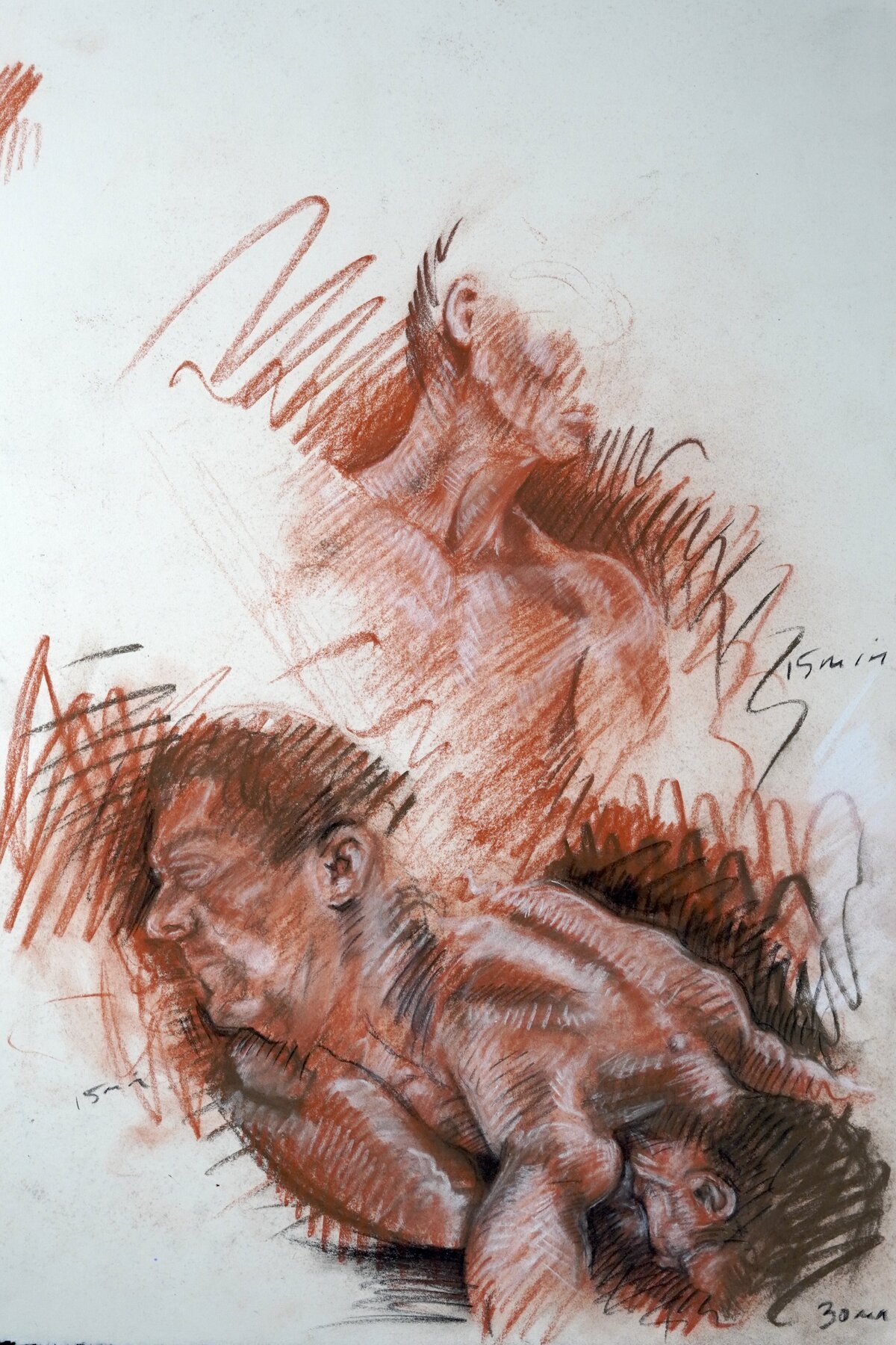 Brent Ray Fraser Figurative Nude Drawing 2001 - 16