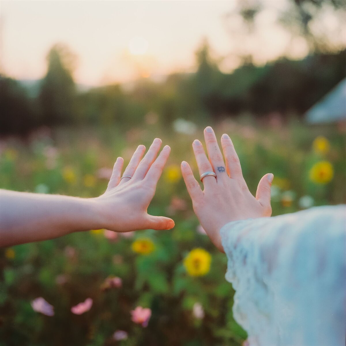 Bride and groom recess down aisle after wedding ceremony at the Bark Eater Inn in Keene NY