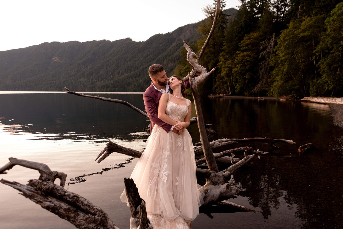 Couple at Nature Bridge Wedding