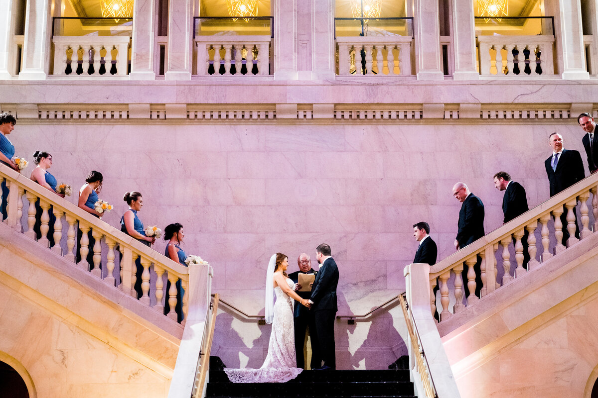 renaissance pittsburgh ceremony on the staircase
