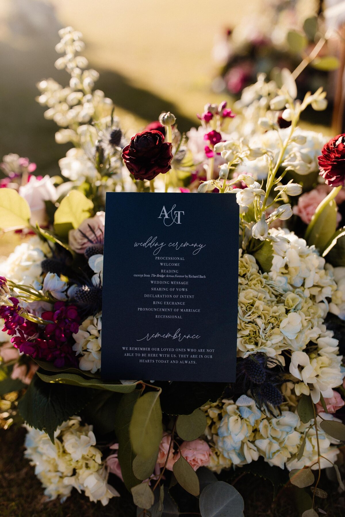 navy-wedding-ceremony-program-monogram