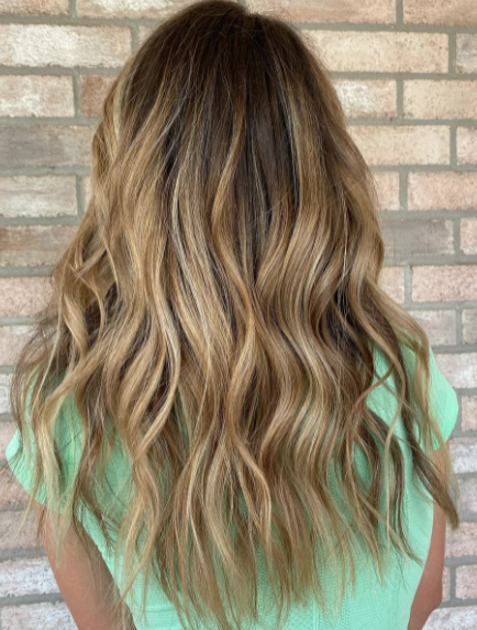 Blonde and brunette hair