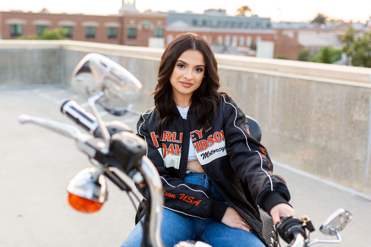 Virginia Downtown Harley Davidson Senior Session 38