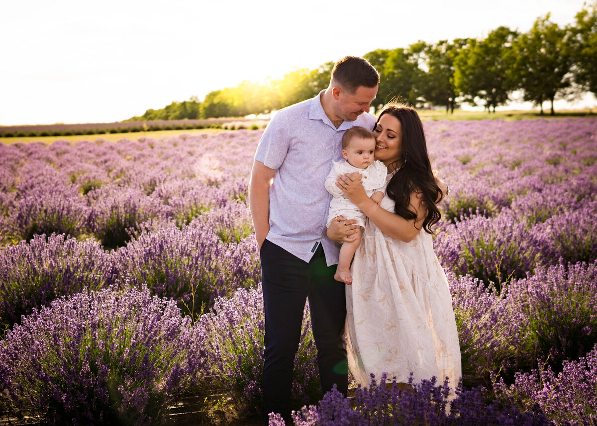 Family Photography in the Lavender Fields