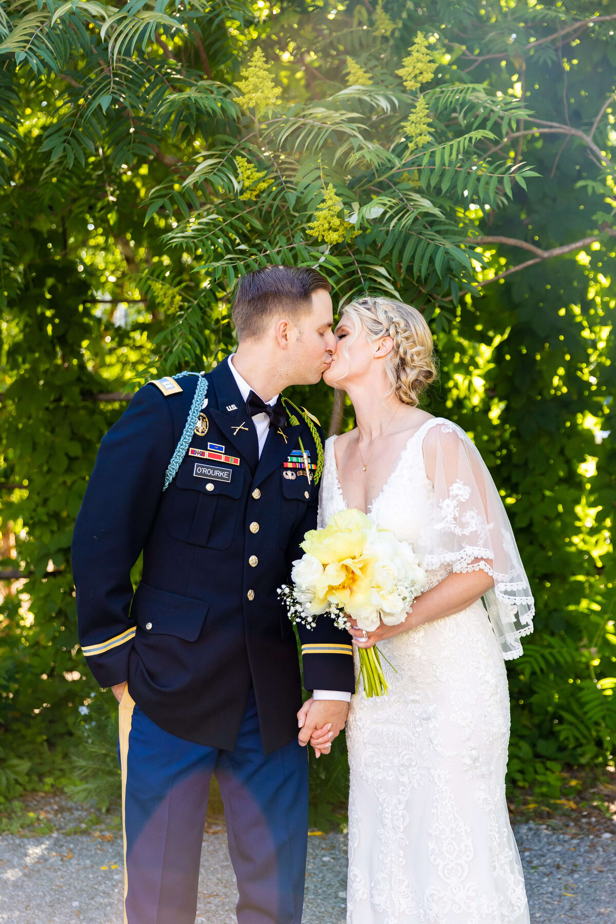 Bride and groom portraits at Fat Bottom Brewery wedding in Nashville, TN