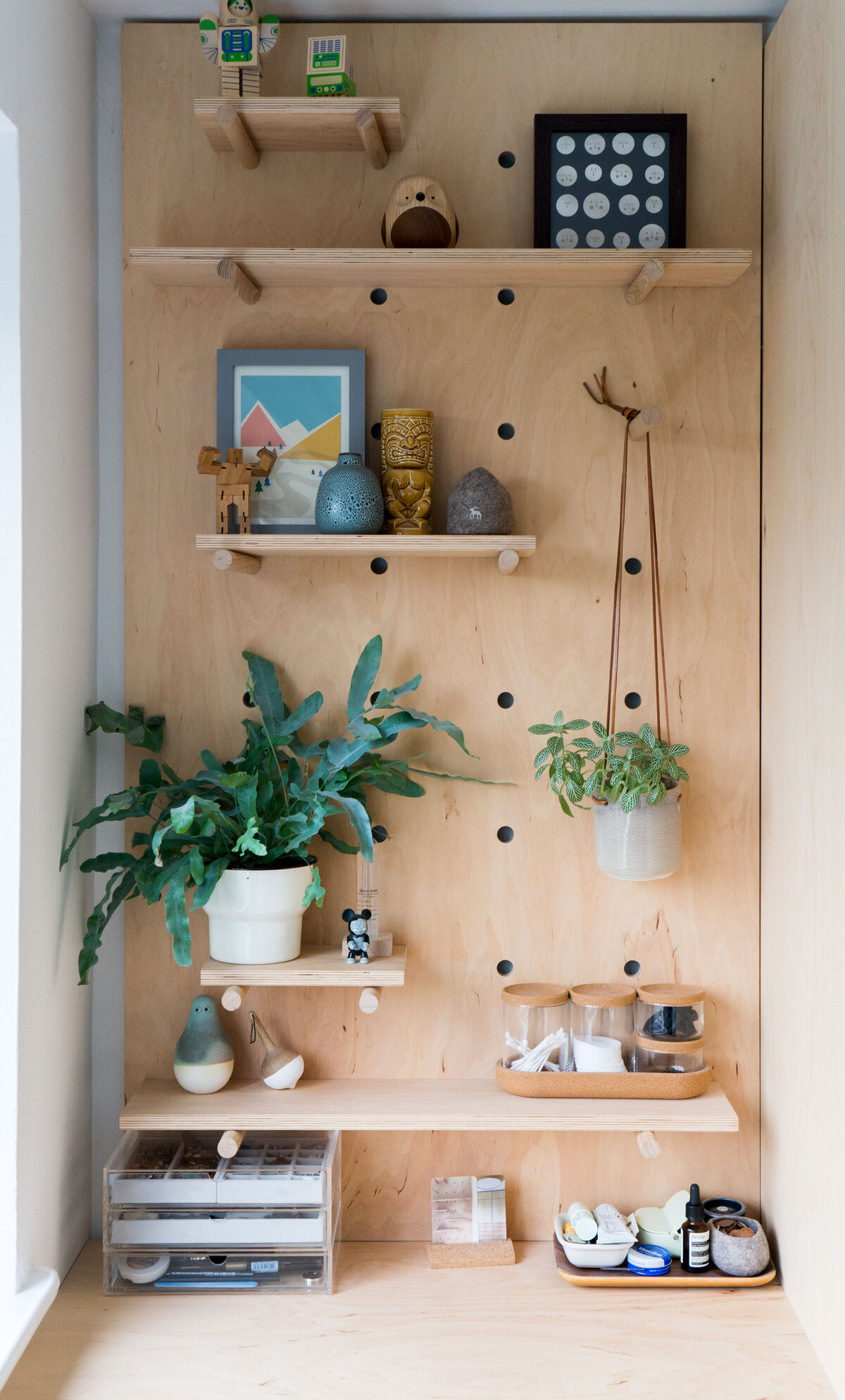 Plywood pegboard