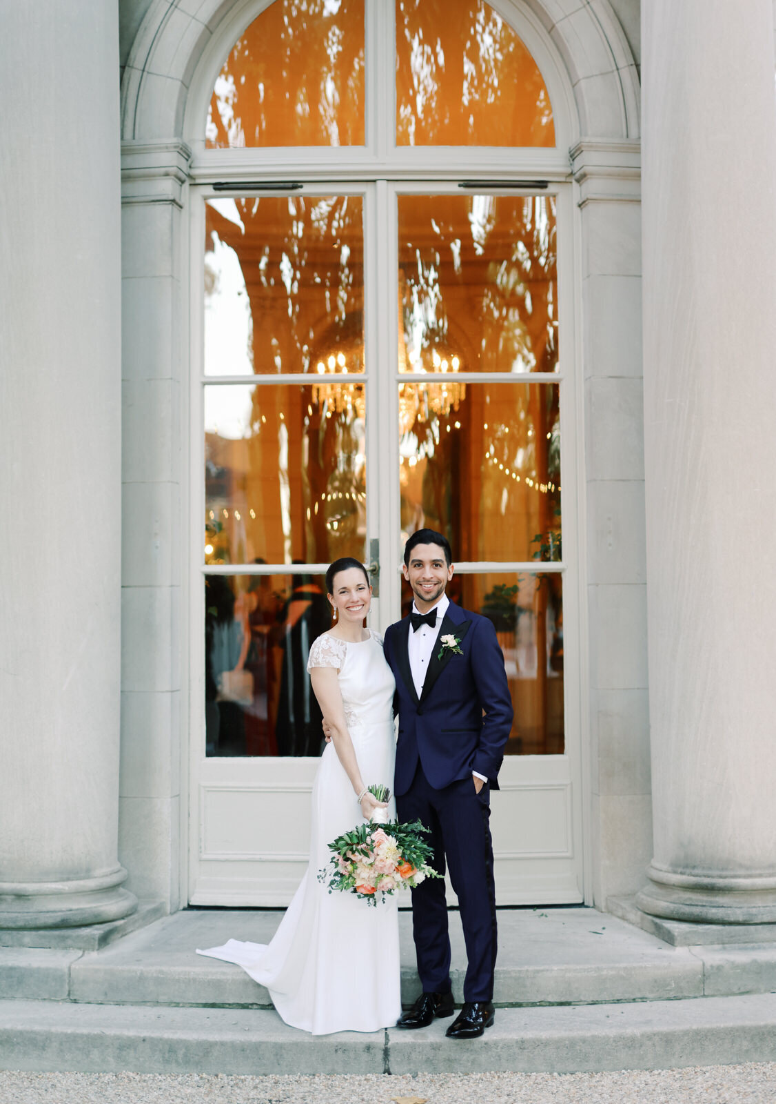 Modern DC wedding photography at the classic DC wedding venue, the Meridian House.