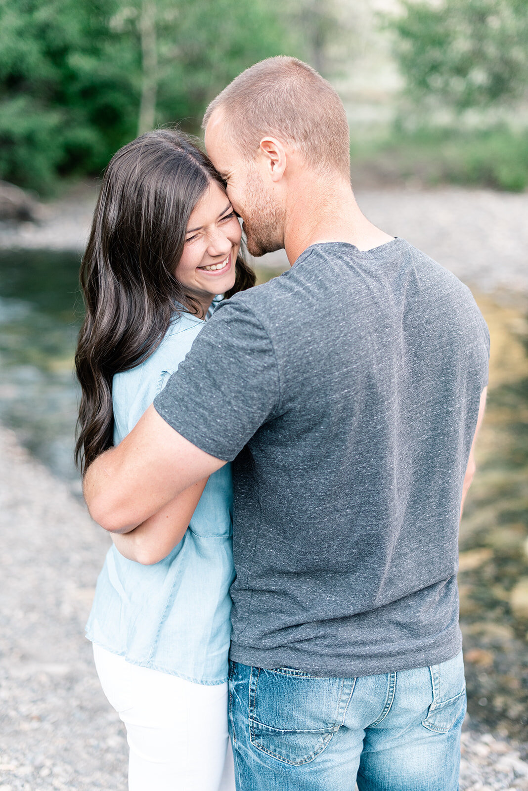 Couple pose at Sun Valley Engagement Session with the Best Sun Valley Wedding Photographers