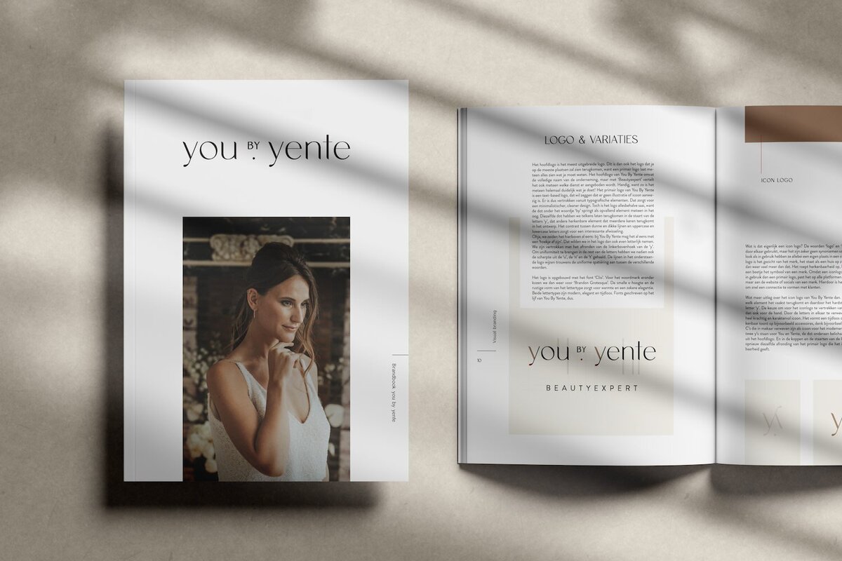 Huisstijlgids branding makeup artist You by Yente