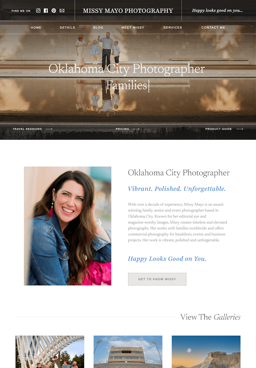 Missy Mayo Photography Screenshot