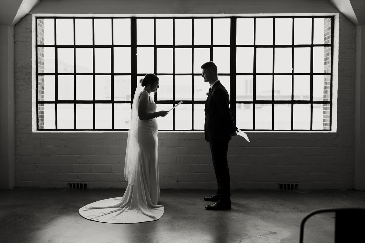 backlit bride and groom photography