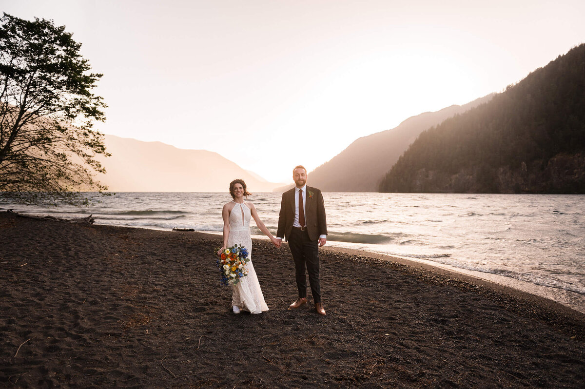 Couple at Nature Bridge Wedding