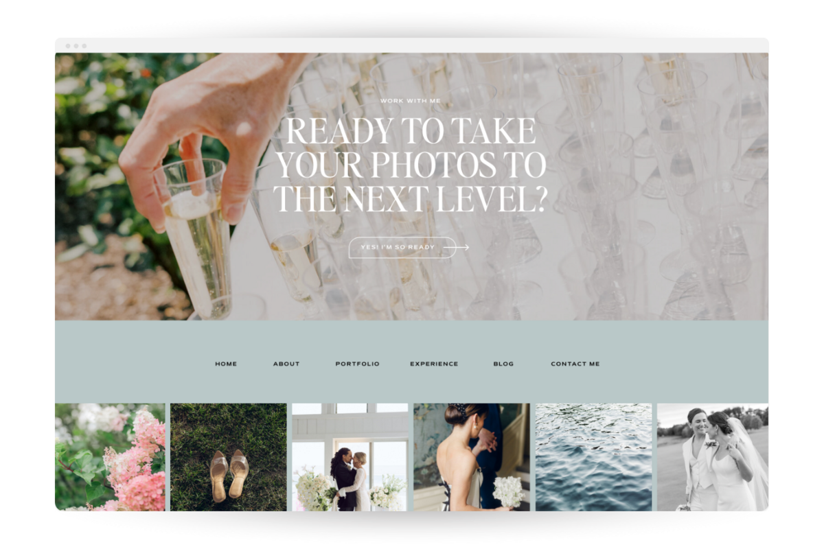 Masculine Showit Website Template Mockup Designed By SEO Expert High Tide Strategy | Ralph Lauren, Old Money-Inspired Branding