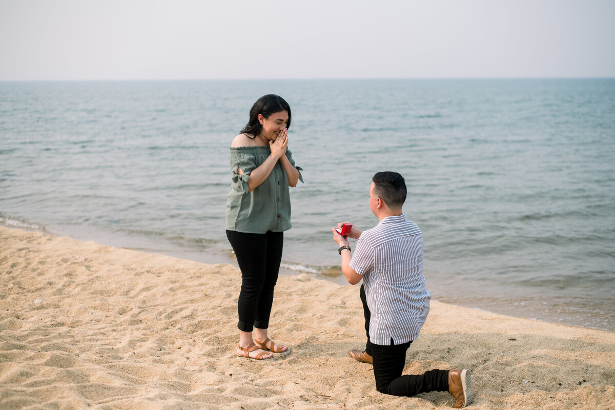 proposal on beach