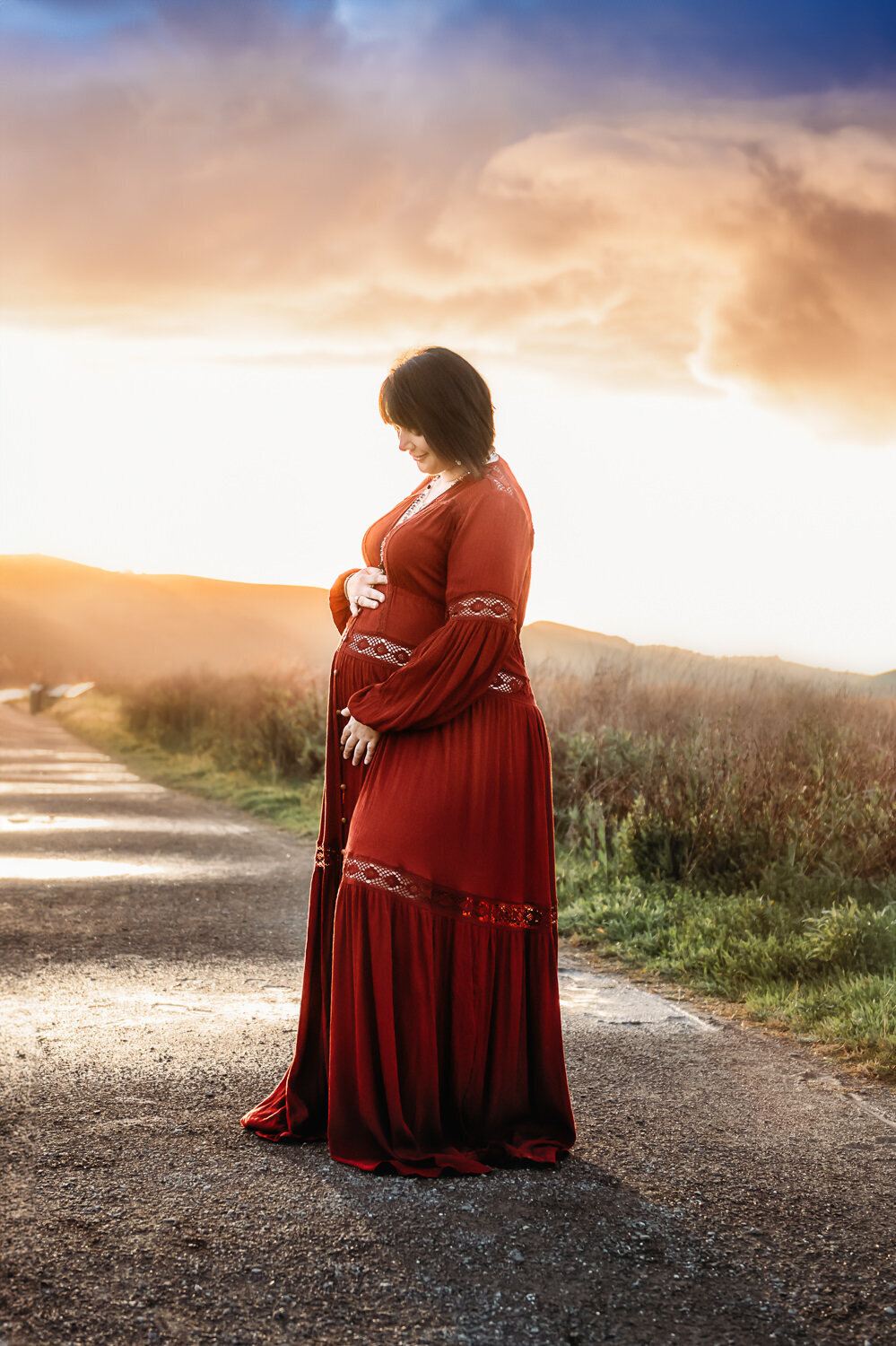 mama-red-maternity-dress