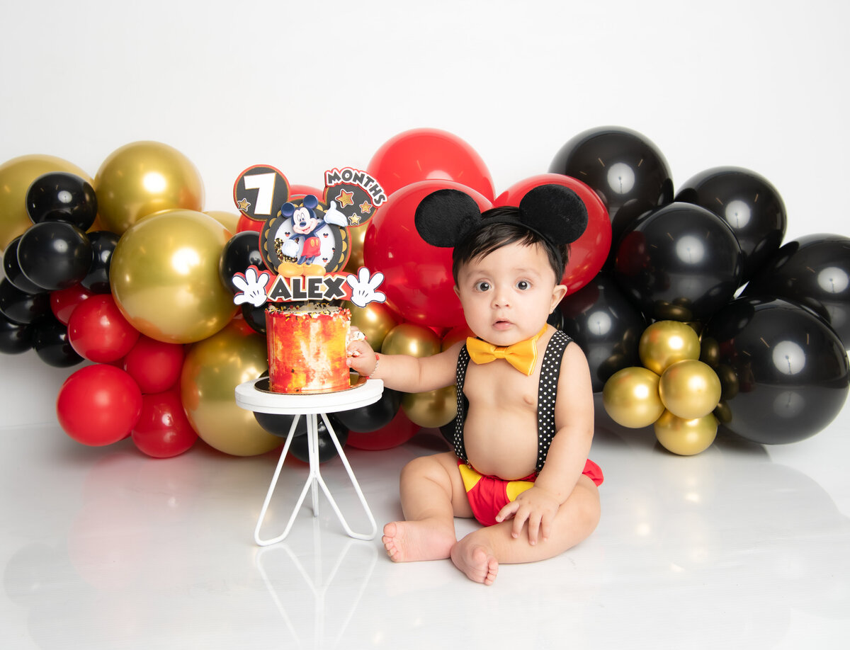 Mickey Mouse Cake Smash Theme