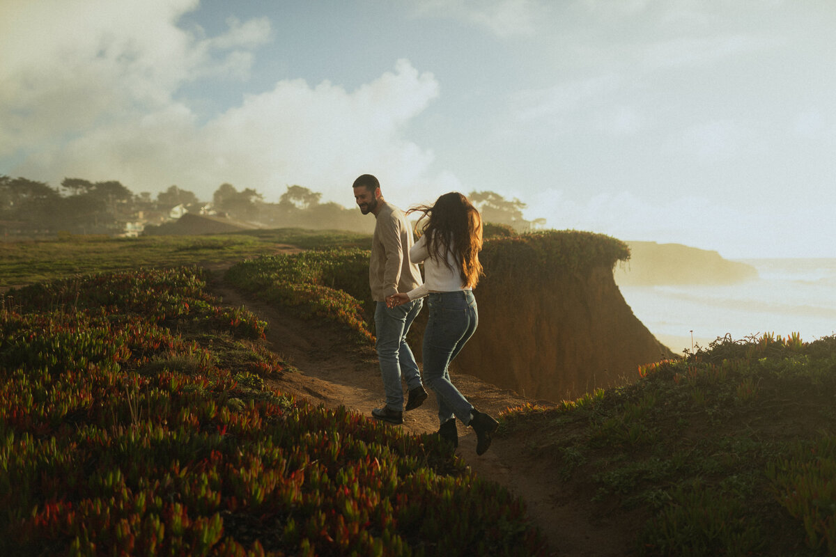 Crystal + Adam Redwoods California Coastal Beach Engagement-254