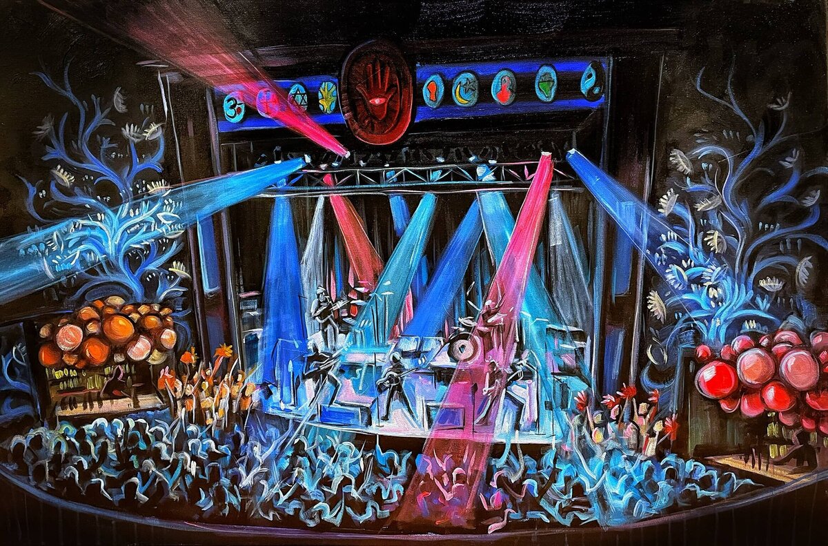Live Event Painting - Kirkland Ellis - House of Blues - Third Eye Blind Concert Painting