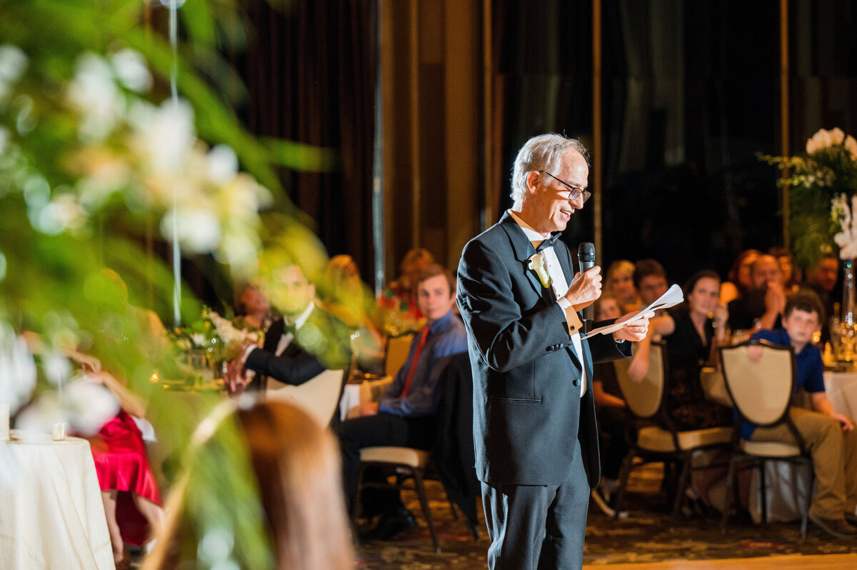 dad giving a speech in the urban room at the omni