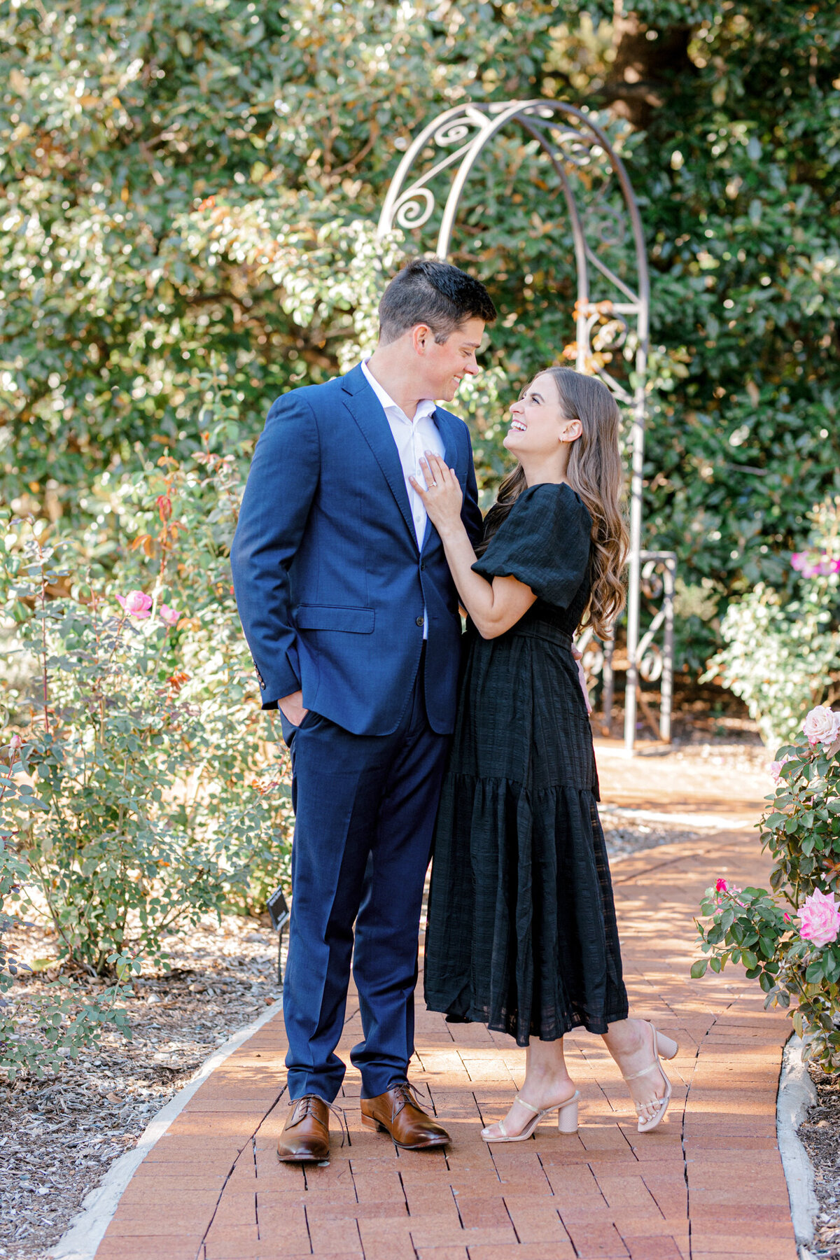 Annie & Logan's Engagement Session at The Dallas Arboretum | Sami Kathryn Photography | Dallas Wedding Photographer-7