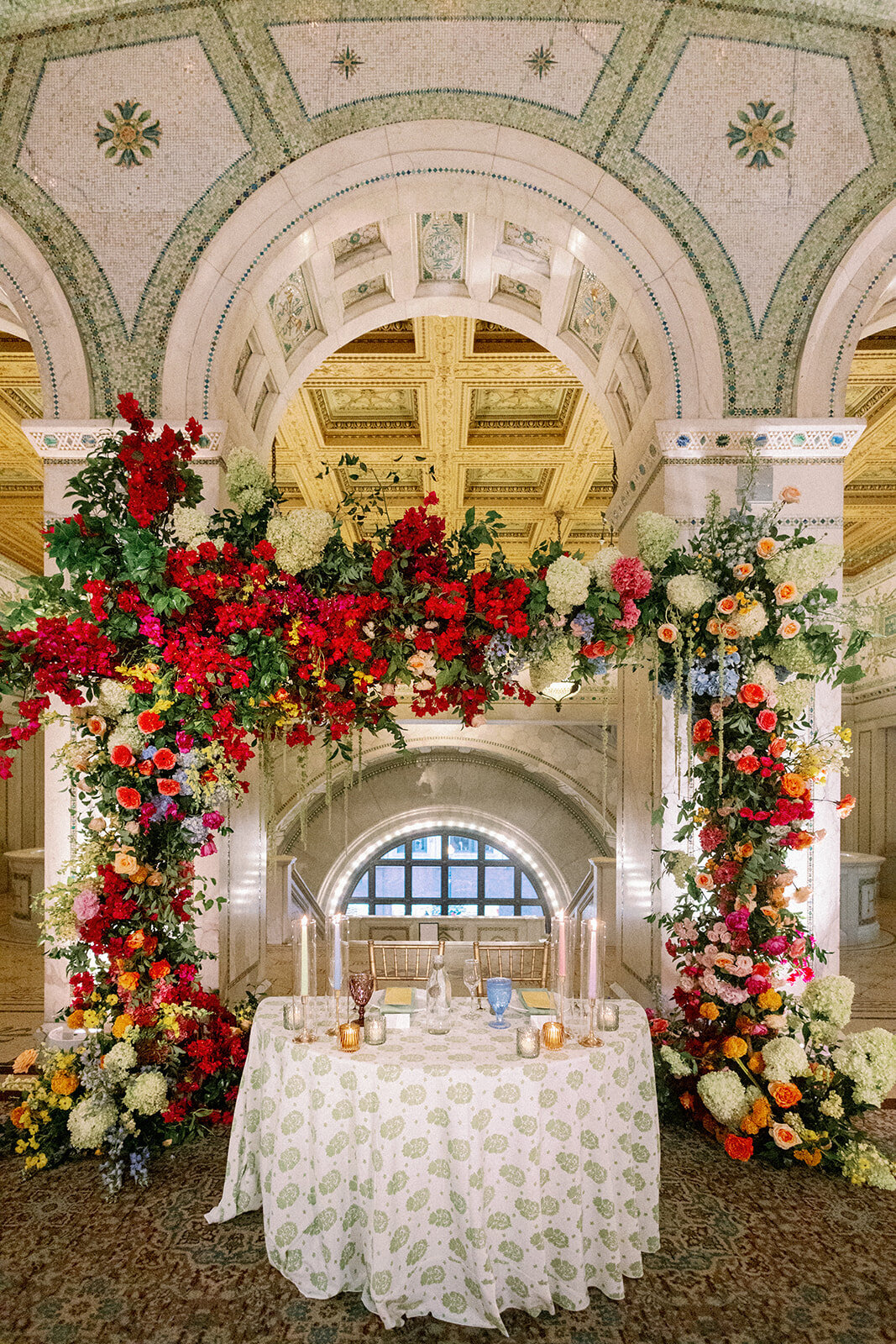Modern Indian Wedding at Chicago Cultural Center Tiffany Dome_25
