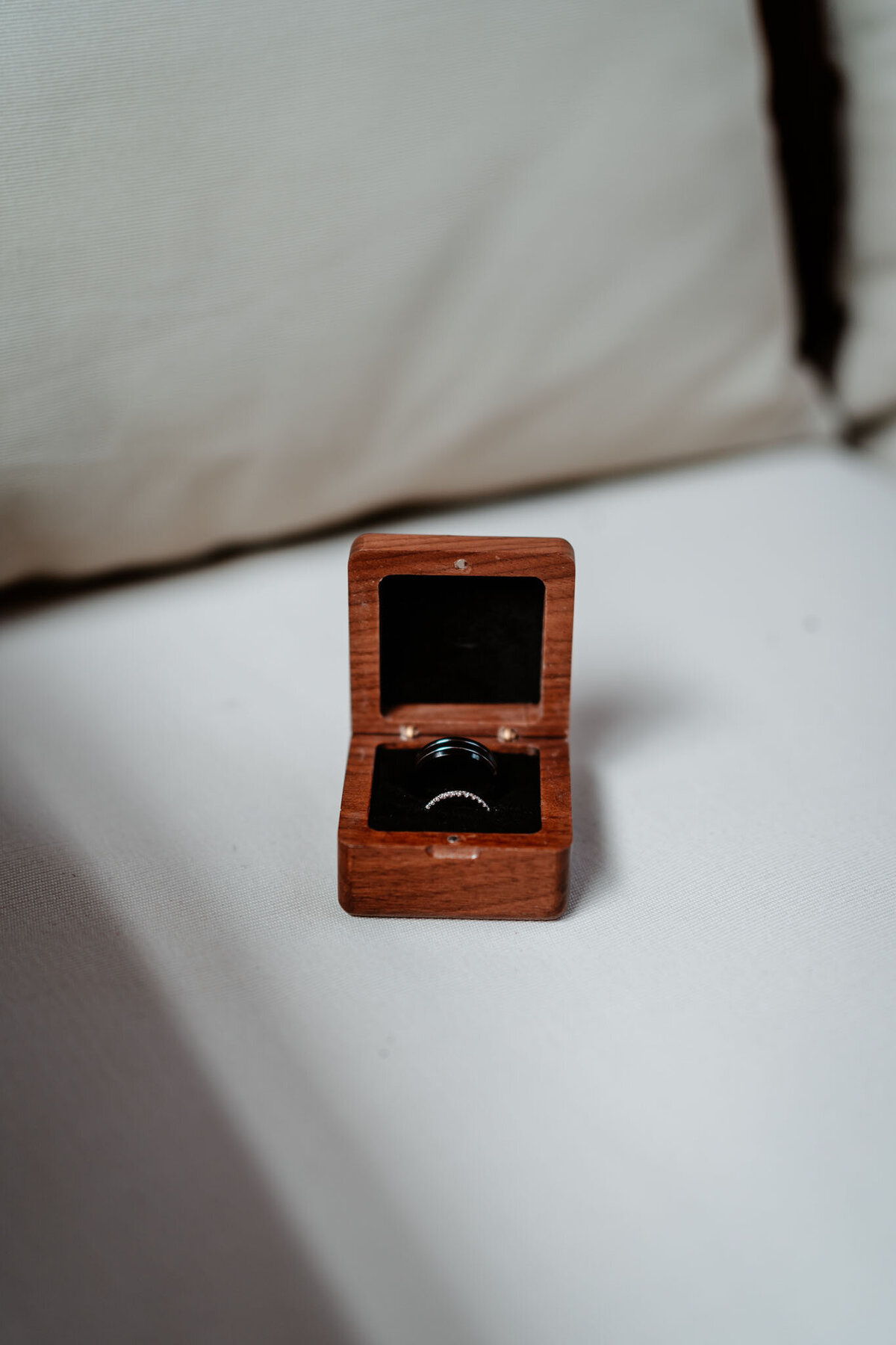 A couple's wedding ring