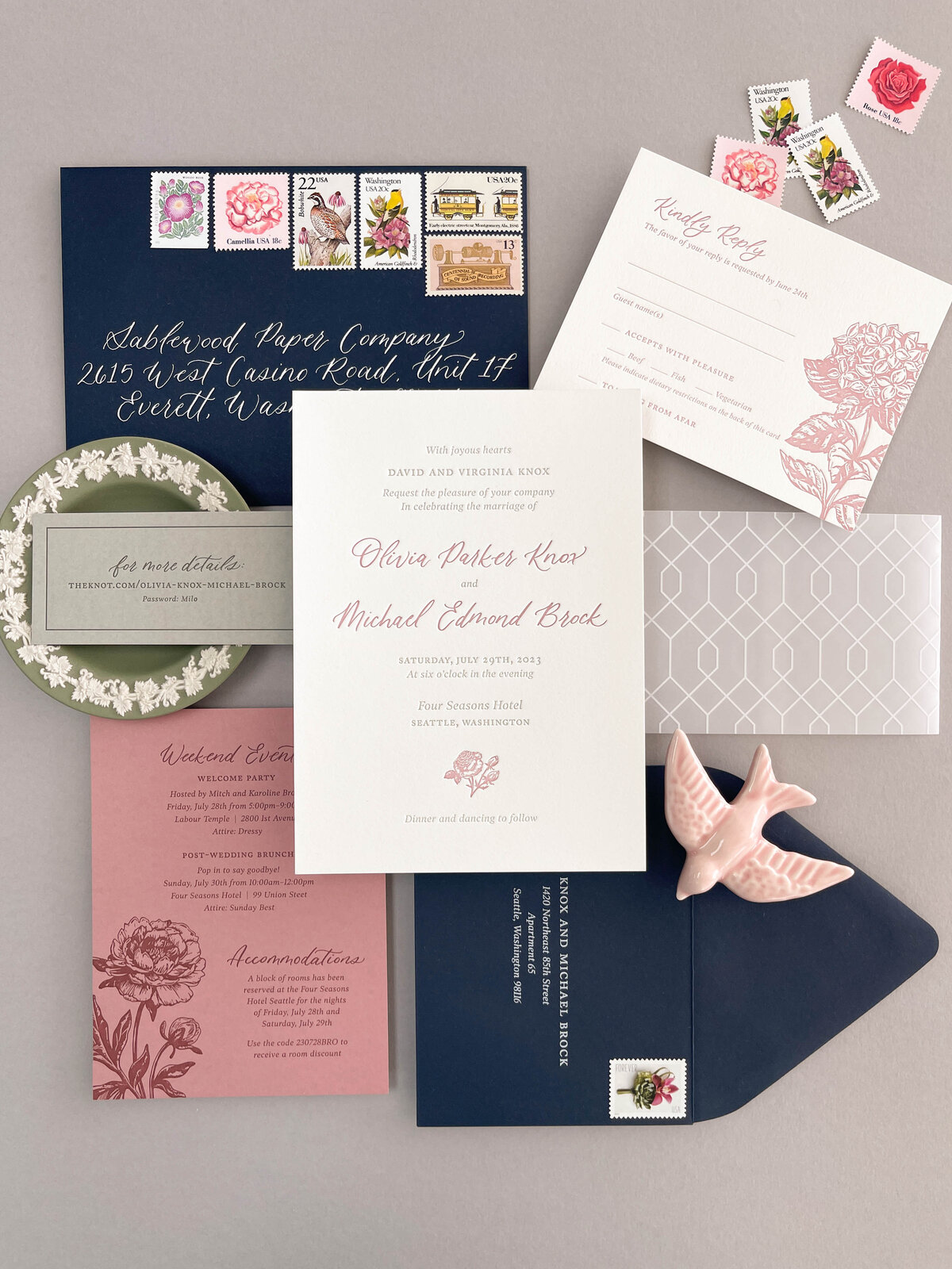 letterpress classic southern charm floral invitation-7