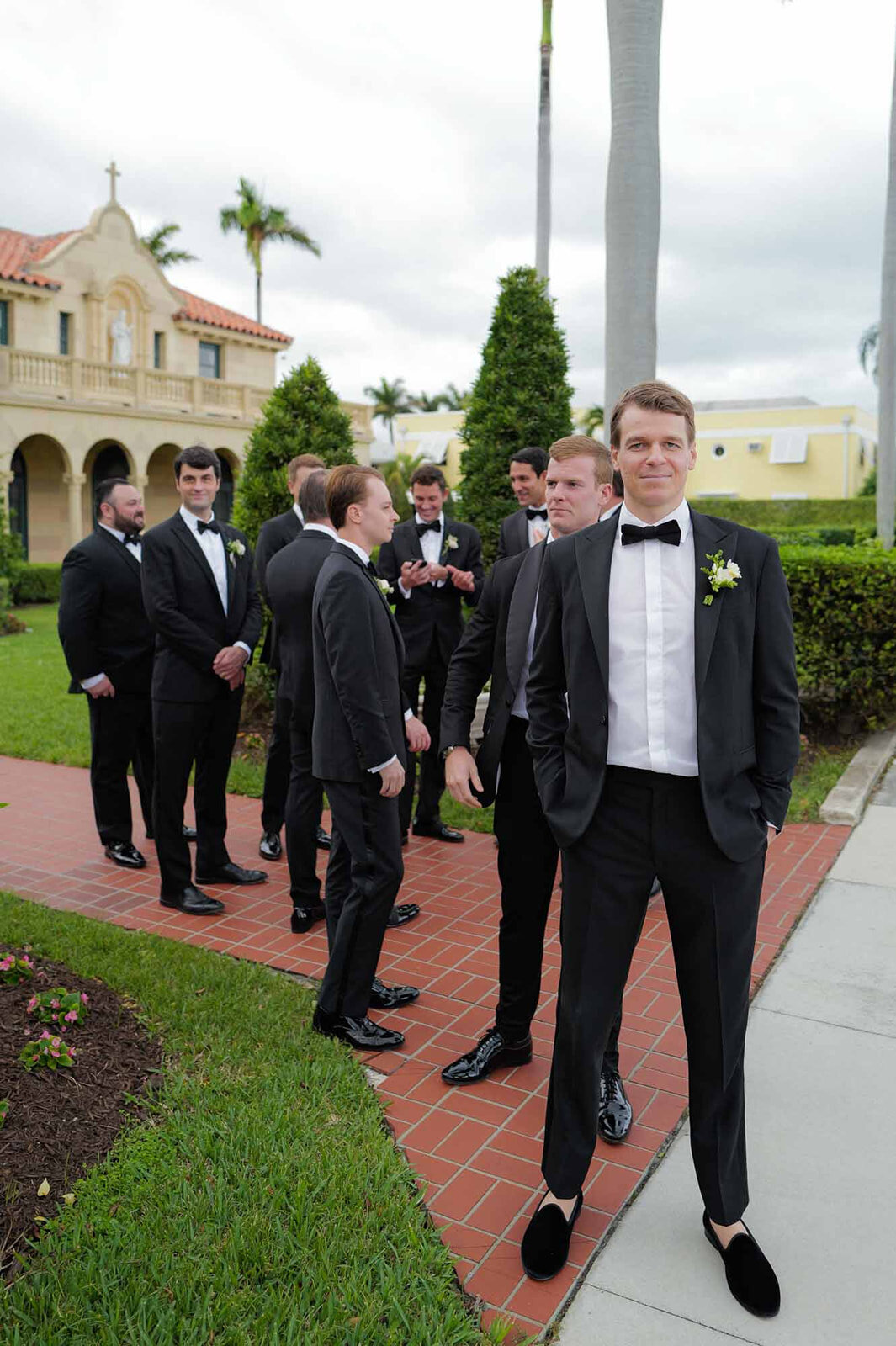 palm beach florida groomsmen church wedding anna caroline weddings