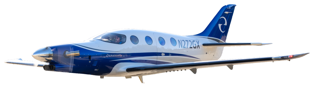 blue epic e1000 gx plane - epic e1000 gx luxury air service for executives