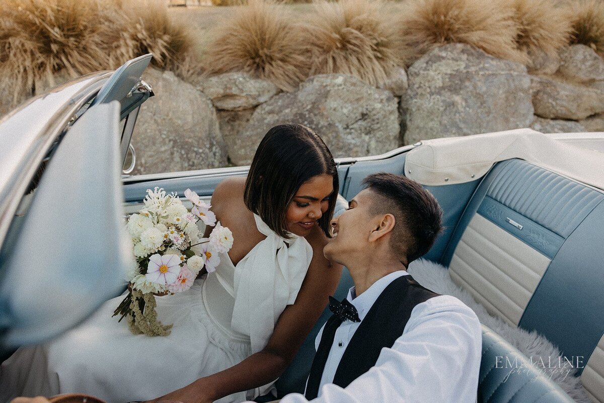 bridal photoshoot with hair and makeup in new zealand