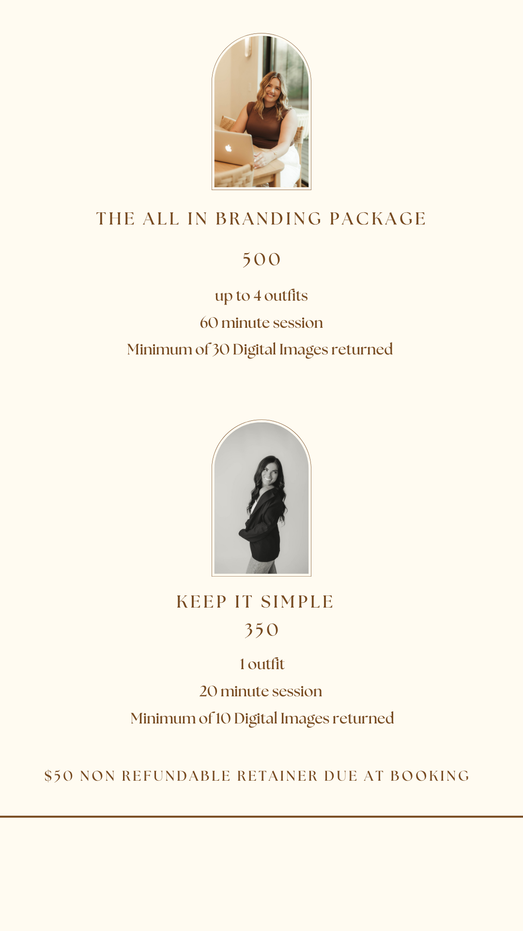 Bloomington Indiana branding Photographer Pricing