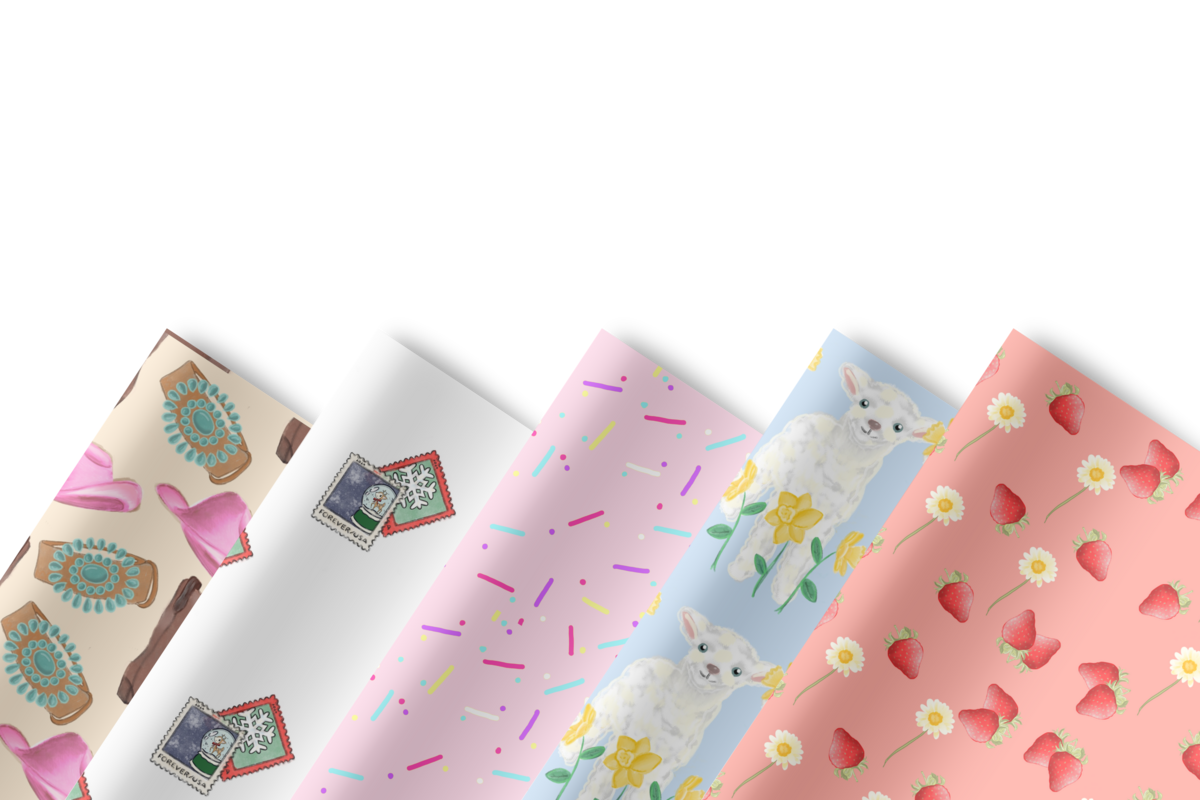 BONUS MOCKUP 01 - Overlapping paper sheets
