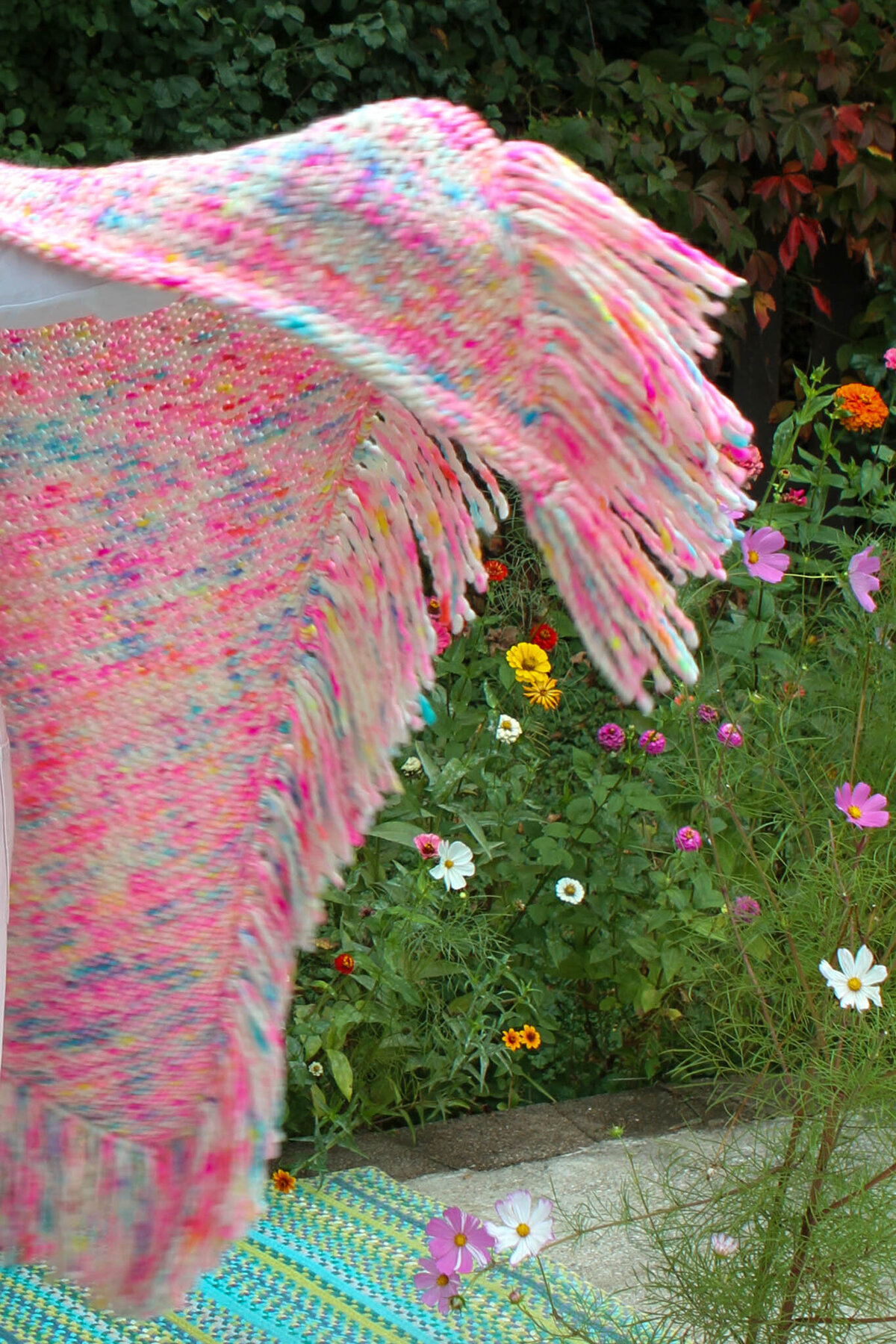hand knit shawl