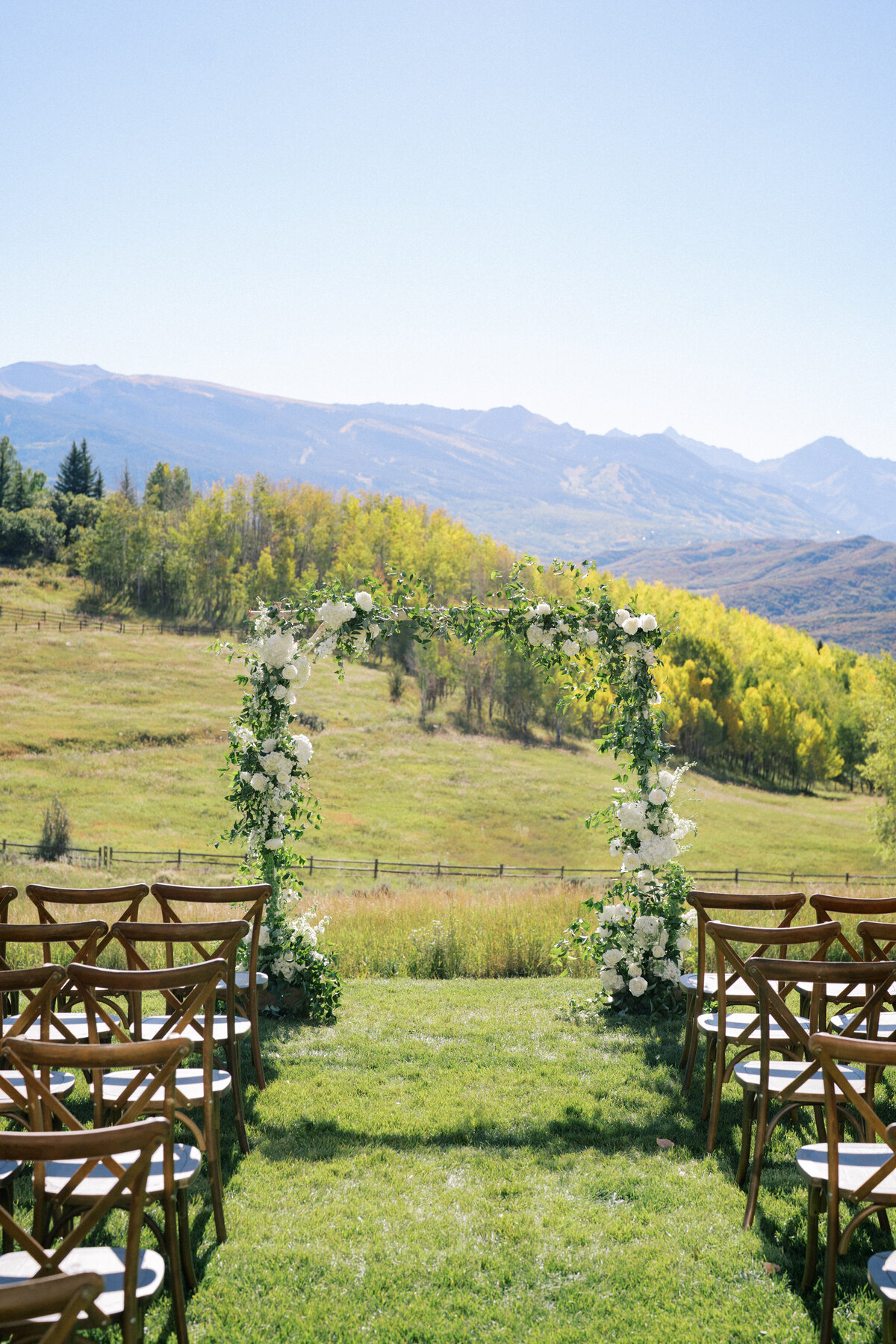 Outdoor wedding in Aspen