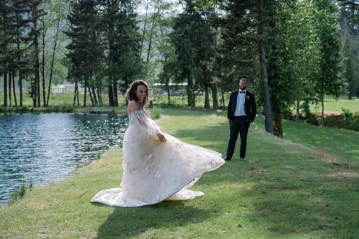 bride twirl dress